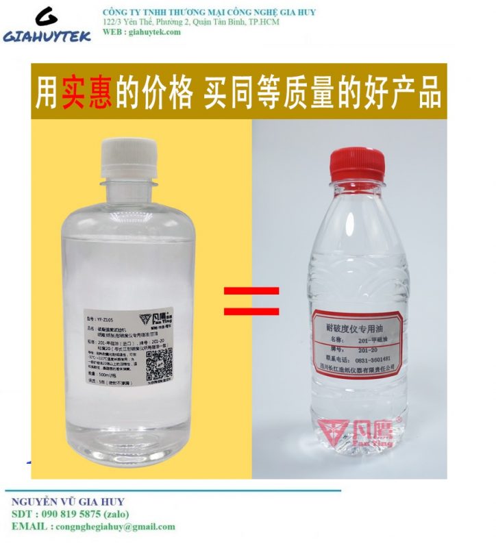 Dầu Glycerol (Glycerin) dùng cho máy đo độ bục bao bì và giấy