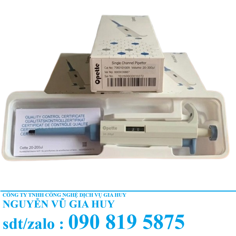 Micropipet Tự Động 1 Kênh